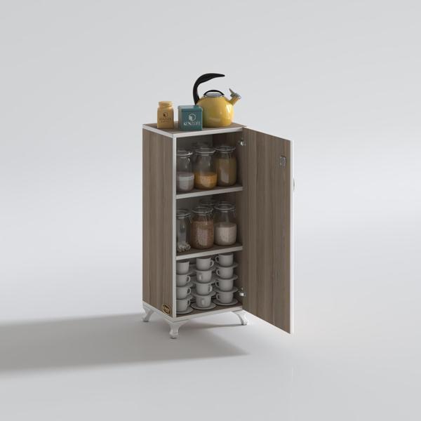 Kenzlife mutfak dolabı zehra 088*030*032 crd kilitli ayaklı banyo evrak ofis kitaplık ayakkabılık kiler - Image 1