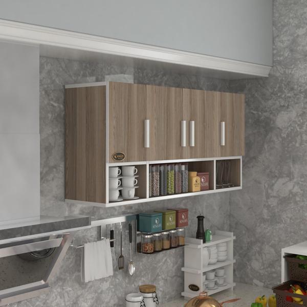 Kenzlife hazır mutfak severus crd 060*120*22 mutfak banyo dolabı kapaklı raflı - Image 1