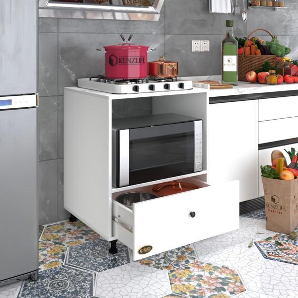 Kenzlife ocak dolabı nevresel byz 85*70*60 XLARGE çekmeceli hazır mutfak klasik setüstü ocak için sabit tabla - Image 1