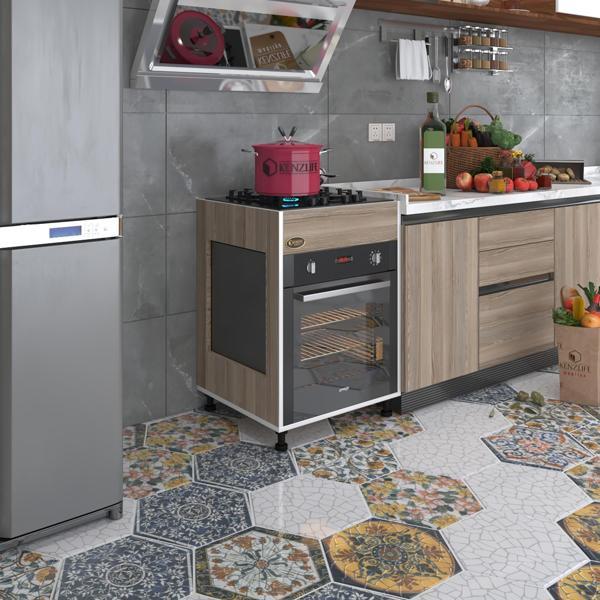 Kenzlife ankastre modülü kabini haya busa3 crd 85*60*56 fırın ocak dolabı ayarlı ayaklı üstten  - Image 1