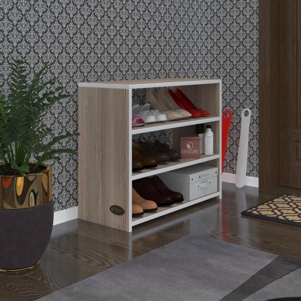 Kenzlife ayakkabılık goya crd 060*70*30 arkalıksız ayakkabı ofis dolabı - Image 1