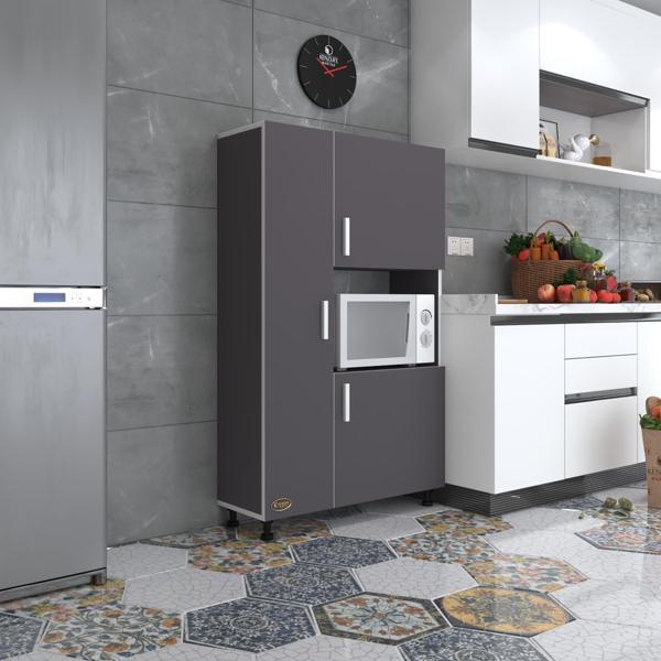Kenzlife mini fırın dolabı alpkuntsağ gri 148*90*30 ayaklı mikroalga midi fırın mutfak - Image 1