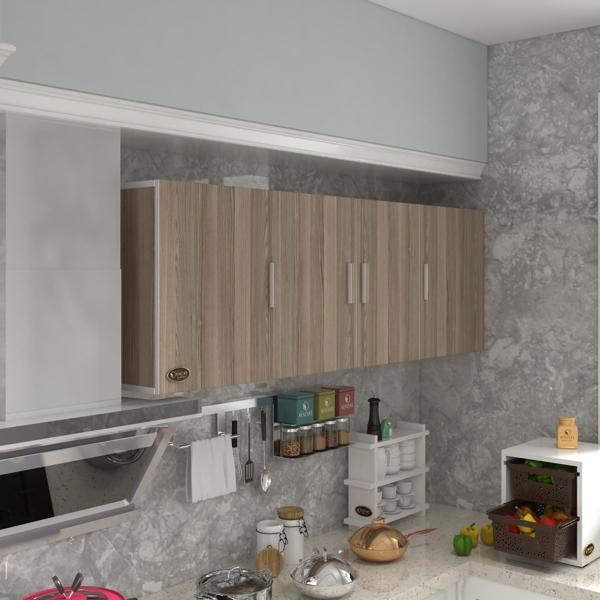Kenzlife hazır mutfak silvanus crd 060*180*22 mutfak banyo dolabı kapaklı raflı - Image 1