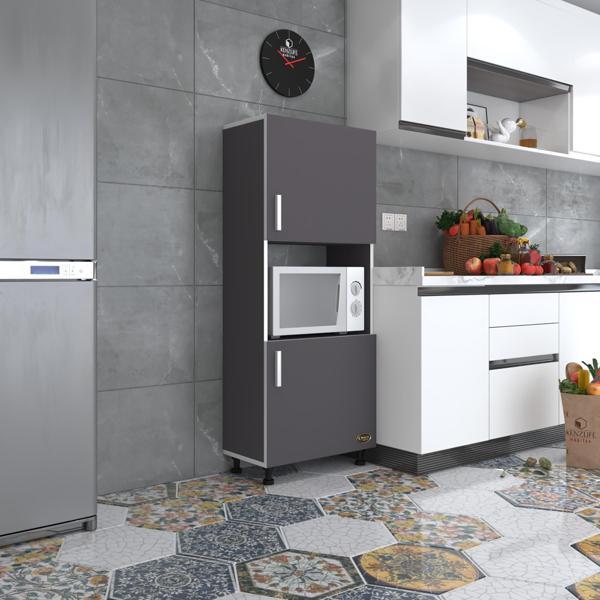 Kenzlife mini fırın dolabı gökhun gri 148*60*30 ayaklı mikroalga midi fırın mutfak - Image 1