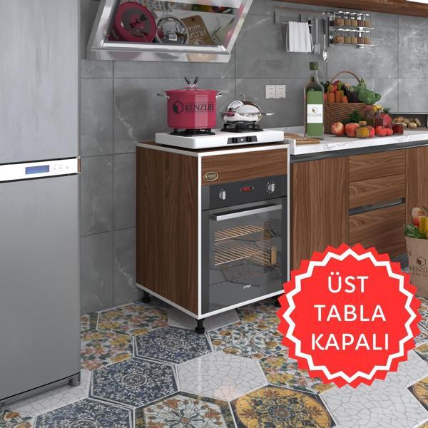 Kenzlife ankastre modülü kabini kalimera cvz 85*60*56 fırın ocak dolabı ayarlı ayaklı üstü kapalı  - Image 1
