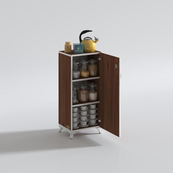 Kenzlife mutfak dolabı zehra 108*030*032 cvz kilitli ayaklı banyo evrak ofis kitaplık ayakkabılık kiler - Image 1