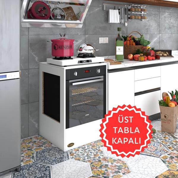 Kenzlife ankastre modülü kabini kalsiyum3 byz fırın ocak dolabı sabit tabla  - Image 1