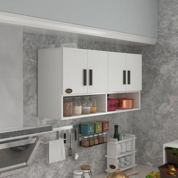 Kenzlife hazır mutfak vesper byz 060*120*32 mutfak banyo dolabı kapaklı raflı - Image 1