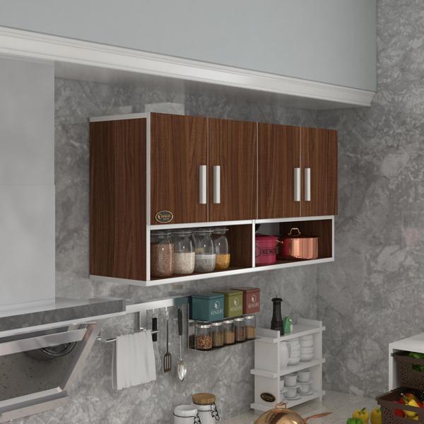 Kenzlife hazır mutfak vesper cvz 060*120*22 mutfak banyo dolabı kapaklı raflı - Image 1