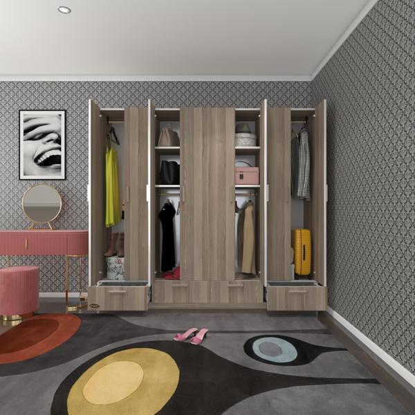 Kenzlife gardırop 8 kapılı 4 çekmeceli zambak 182*200*42 crd kapaklı gardolap dolap - Image 1