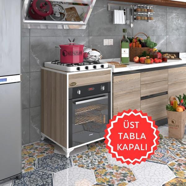 Kenzlife ankastre modülü kabini lantanyum crd fırın ocak dolabı sabit tabla ayaklı  - Image 1