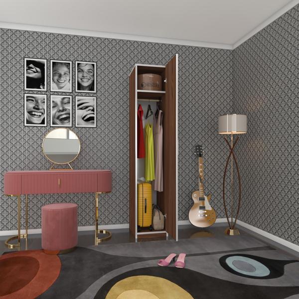 Kenzlife gardırop öğrenci dolabı tek kapılı kasımpatı cvz 180*35*42 cvz gardolap dolap ofis - Image 1