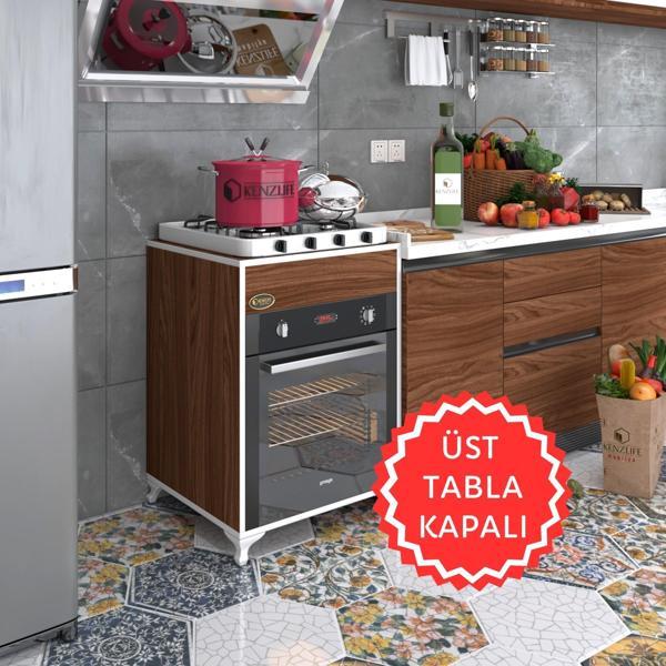 Kenzlife ankastre modülü kabini lantanyum cvz fırın ocak dolabı sabit tabla ayaklı  - Image 1