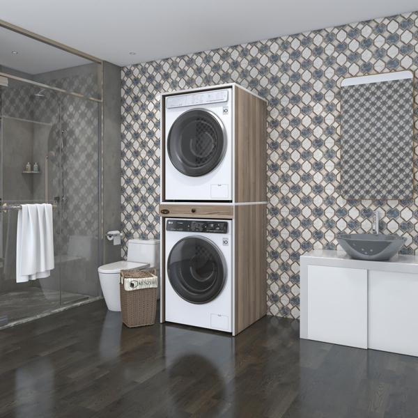 Kenzlife çamaşır-kurutma makinesi dolabı avi senna crd 187*070*60 çekmeceli banyo - Image 1