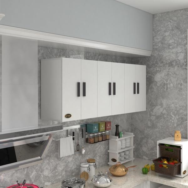 Kenzlife hazır mutfak zanobi byz 060*180*32 mutfak banyo dolabı kapaklı raflı - Image 1