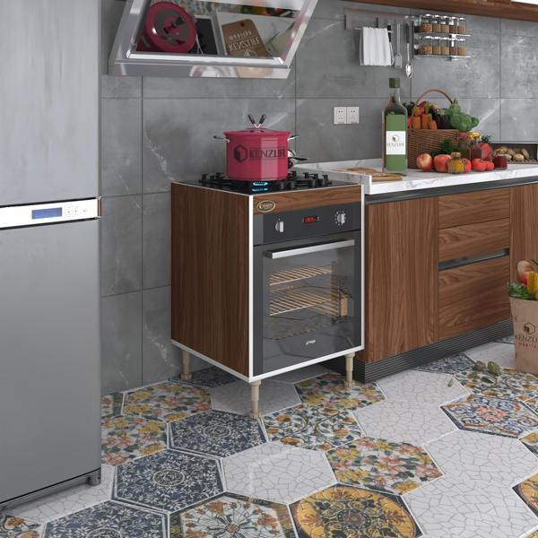 Kenzlife ankastre modülü kabini lev yaşin cvz 89-81*60*56 fırın ocak dolabı ayarlı ayaklı  - Image 1