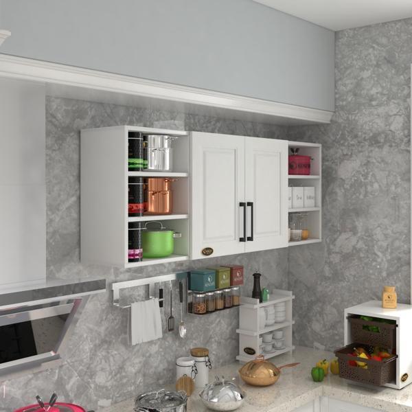 Kenzlife hazır mutfak dolabı domates60 byz mod1 60*160*32 mebran kapak suntalam gövde - Image 1