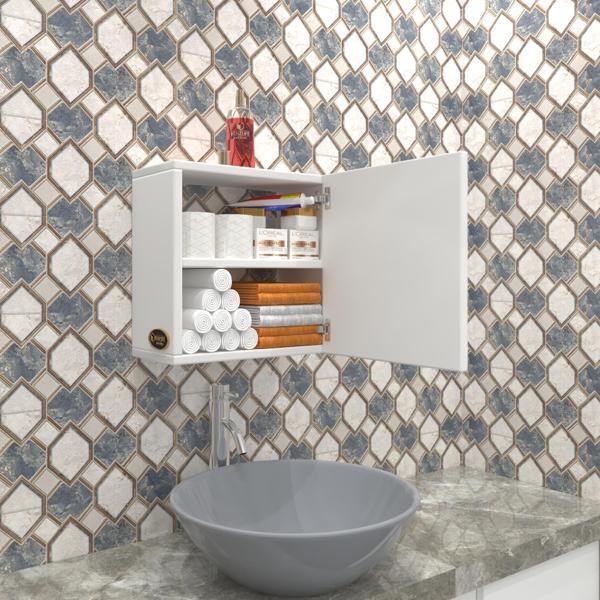 Kenzlife banyo ecza dolabı susanin byz 39*39*20 mutfak komodin (m) kapaklı arkalıksız - Image 1