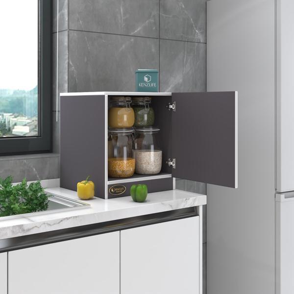 Kenzlife kapaklı mutfak dolabı melek29 gri 039x029x29 banyo ofis komodin (m) - Image 1