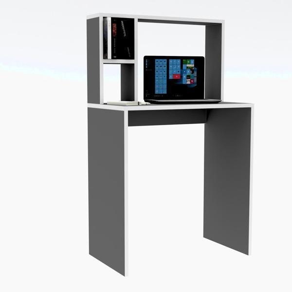 Kenzlife bilgisayar çalışma masası alonso70 gri ofis sekreter laptop - Image 1