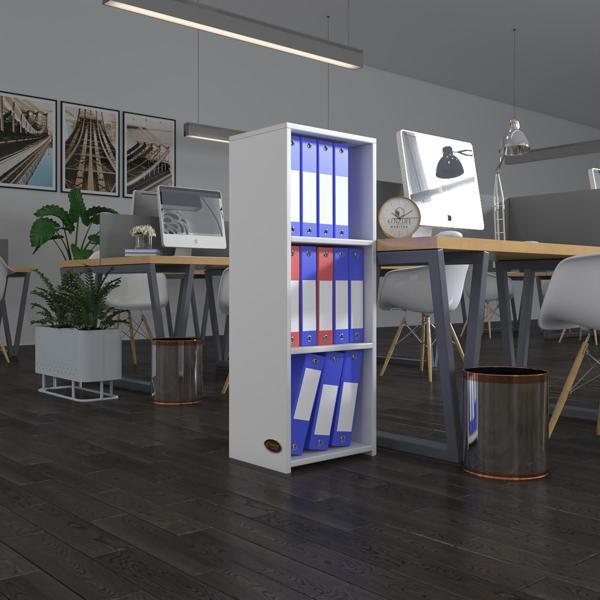 Kenzlife klasörlük raflı almakay byz 105*40*30 kitaplık ofis arkalıksız - Image 1