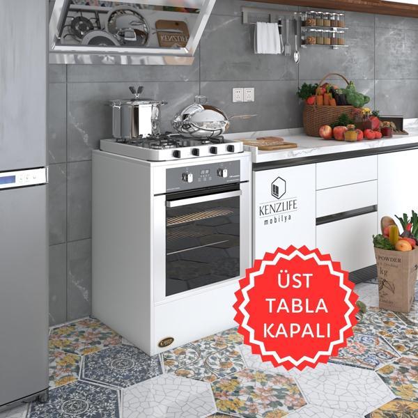Kenzlife ankastre modülü kabini neon byz fırın ocak dolabı sabit tabla   - Image 1