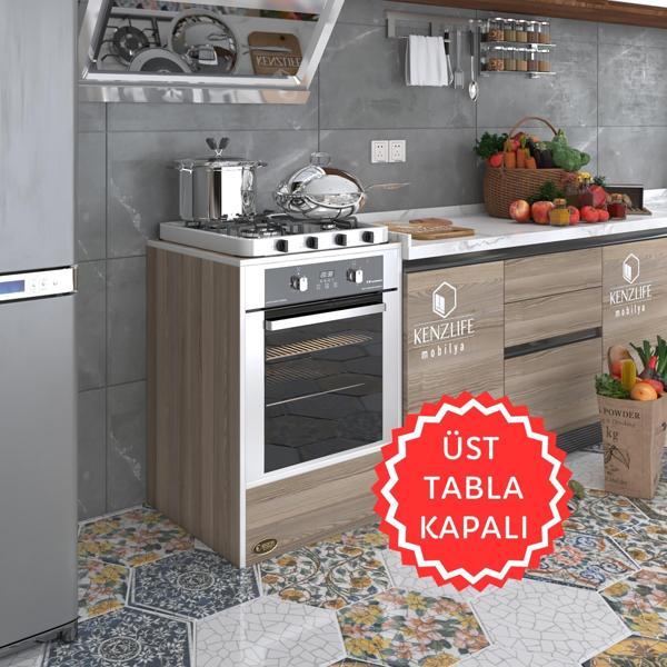 Kenzlife ankastre modülü kabini neon crd fırın ocak dolabı sabit tabla   - Image 1