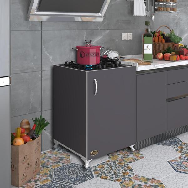 Kenzlife ocak dolabı benek gri 85*60*56 hazır mutfak ankastre gömme ocak için arkalıksız - Image 1