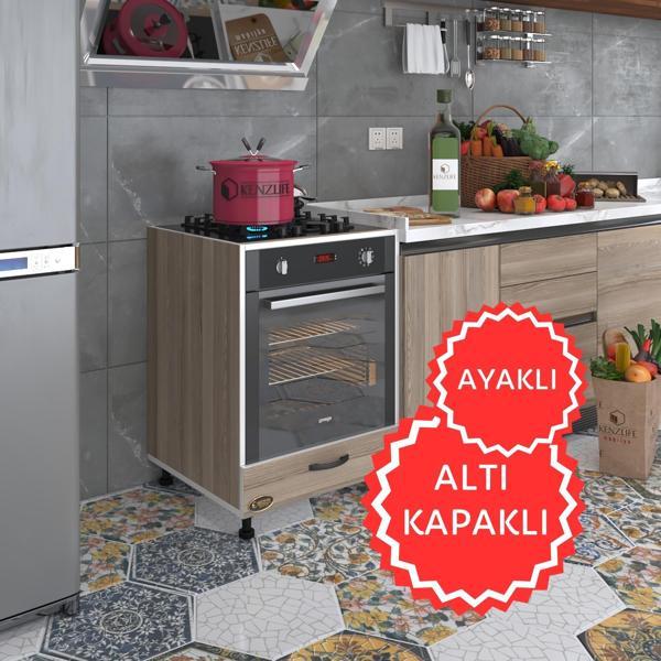 Kenzlife ankastre modülü kabini radon crd fırın ocak dolabı kapaklı ayaklı  - Image 1