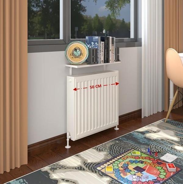 Kenzlife petek üstü raf dresuar golden boy crd 050*24 tekli kitaplık duvar rafı 050 cm uzunluk - Image 1