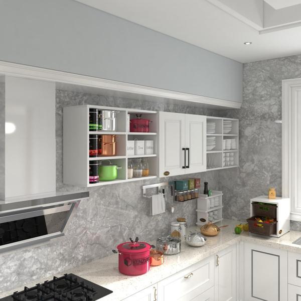 Kenzlife hazır mutfak dolabı mercimek60 byz mod1 60*240*32 mebran kapak suntalam gövde - Image 1