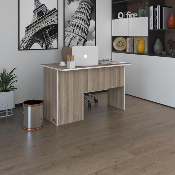 Kenzlife ofis masası miyamoto crd sağ 75*170*80 raflı dolap bilgisayar çalışma masası - Image 1