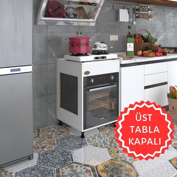 Kenzlife ankastre modülü kabini tilkowski3 byz 85*60*56 fırın ocak dolabı ayarlı ayaklı üstü kapalı  - Image 1