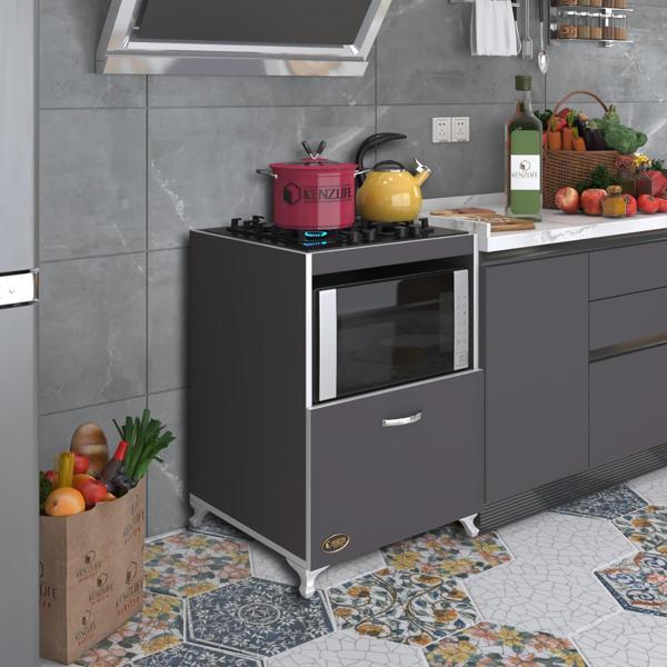 Kenzlife ocak dolabı demi gri 85*60*57 mutfak modül mini fırın  ankastre ocak için - Image 1