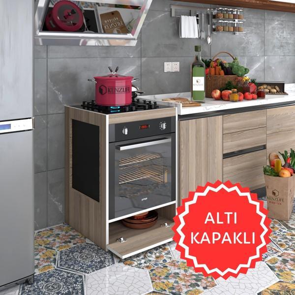 Kenzlife ankastre modülü kabini vanadyum3 crd fırın ocak dolabı kapaklı  - Image 1