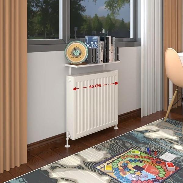 Kenzlife petek üstü raf dresuar golden boy cvz 060*24 tekli kitaplık duvar rafı 060 cm uzunluk - Image 1