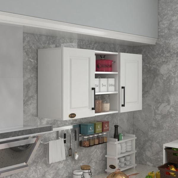 Kenzlife hazır mutfak dolabı pırasa90 byz mod1 90*120*32 mebran kapak suntalam gövde - Image 1