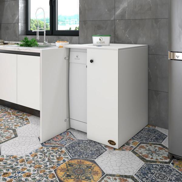 Kenzlife bulaşık&çamaşır&kurutma makinesi dolabı kapaklı nurten byz 90*70*60 banyo ofis - Image 1