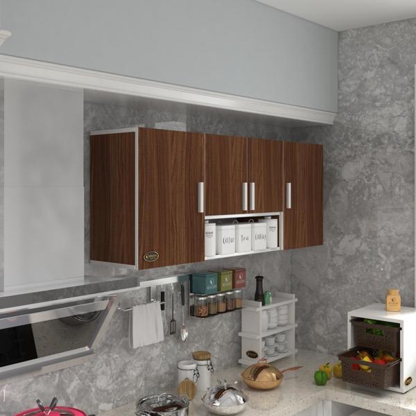 Kenzlife hazır mutfak floro22 cvz 060*150*22 mutfak banyo dolabı kapaklı raflı - Image 1