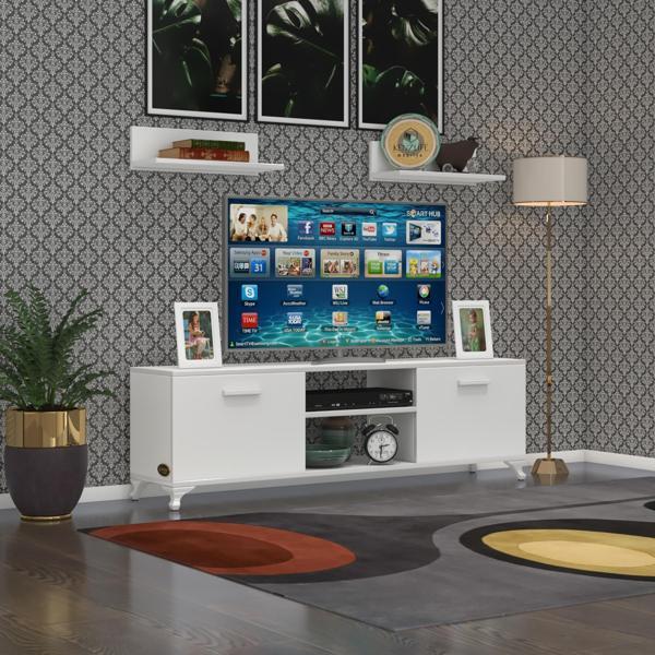 Kenzlife televizyon sehpası berlin 150 byz tv ünitesi raflı - Image 1
