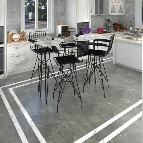 Knsz masa sandalye takımı hem105zengin byzsyh 140*040 4 sandalye syhsyh kolçaklı - Image 1