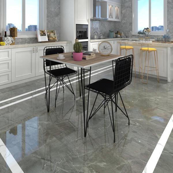 Knsz masa sandalye takımı hem75mazlum crdsyh 070*070 sm 2 sandalye syhsyh sırt minderli - Image 1