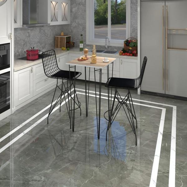 Knsz masa sandalye takımı hem105zengin crdsyh 070*070 2 sandalye syhsyh - Image 1
