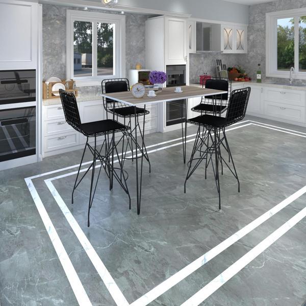 Knsz masa sandalye takımı hem105zengin crdsyh 130*070 4 sandalye syhsyh sırt minderli - Image 1