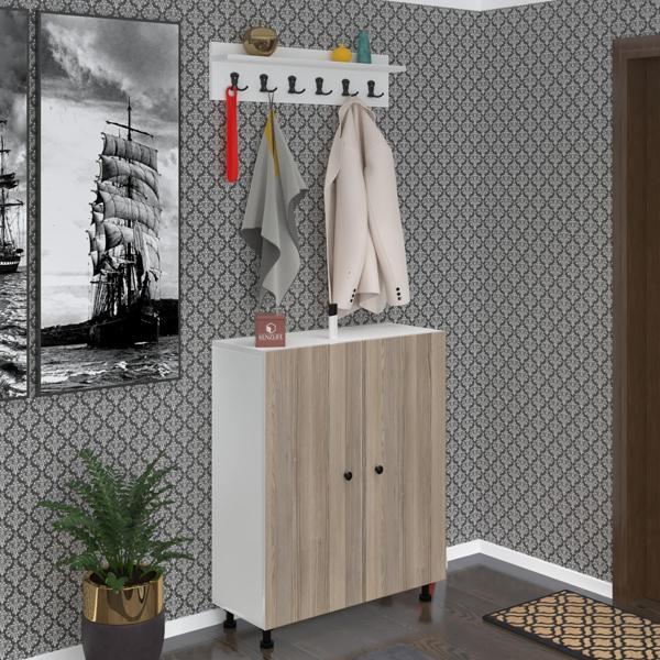 Kenzlife portmanto ayakkabılık ve askılık edik6 crdbyz 98*080*32 yirmidört çift ayakkabı kapasitesi - Image 1