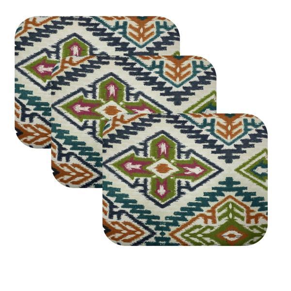 Knsz oturma minderi 3 lü mazlum kilim desen tel sandalyesi oturma yeri için - Image 1