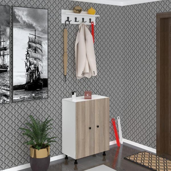 Kenzlife portmanto ayakkabılık ve askılık kalçın5 crdbyz 83*060*32 onbeş çift ayakkabı kapasitesi - Image 1