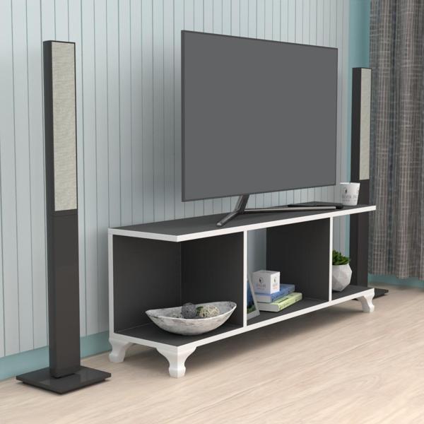 Kenzlife televizyon sehpası seul gri 038*150*30 tv ünitesi - Image 1