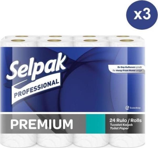 Selpak Professional Premium Tuvalet Kağıdı 24 Rulo x 3 Paket - Image 1