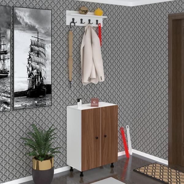 Kenzlife portmanto ayakkabılık ve askılık kalçın5 cvzbyz 83*060*32 onbeş çift ayakkabı kapasitesi - Image 1
